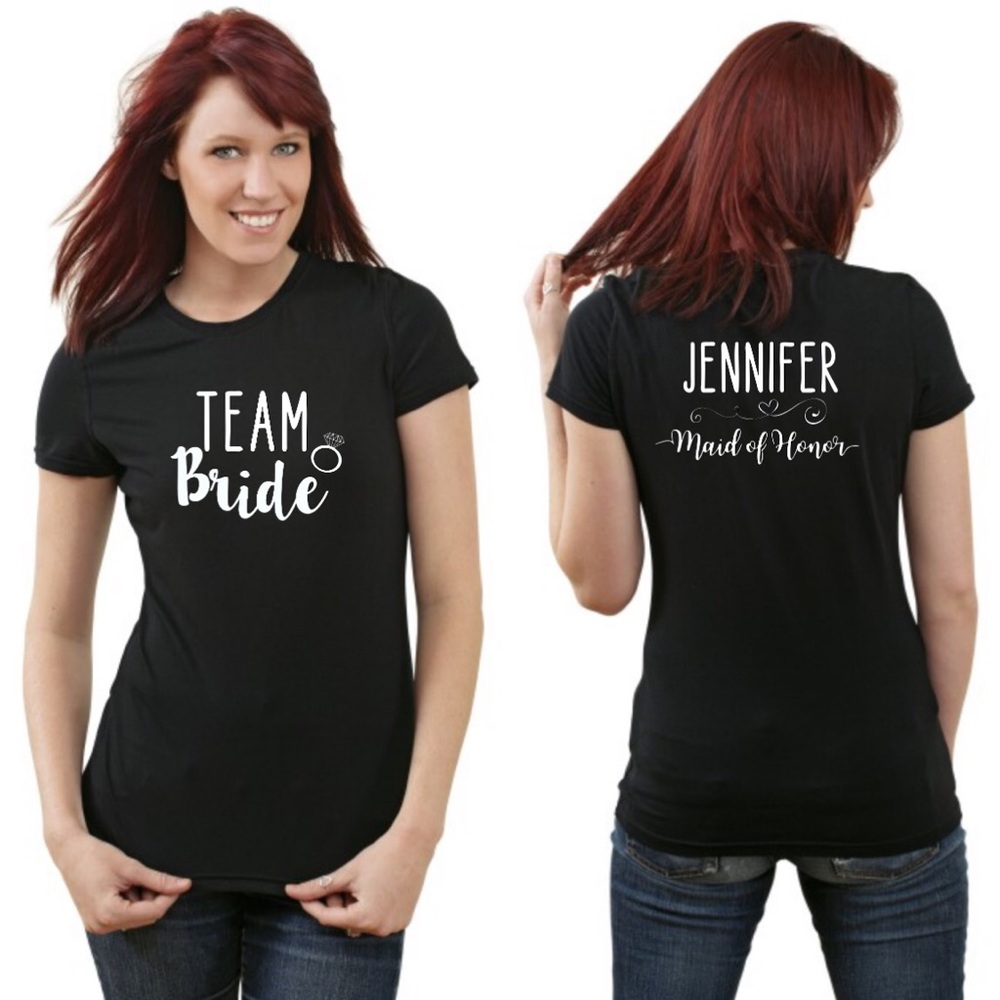 Team Bride 👰- Maid Of Honor T-shirt